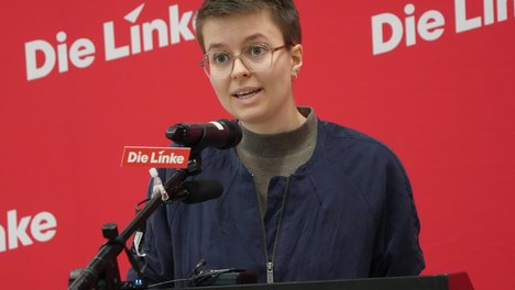 Foto von Anna Fischer, Landessprecherin der Bremer Linken